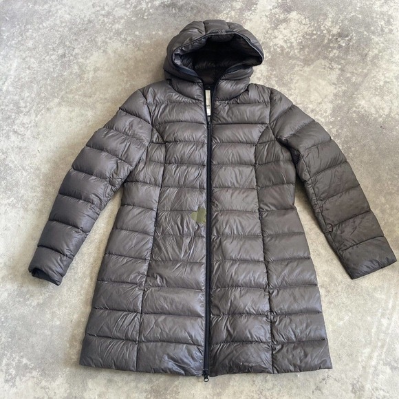 Soia & Kyo Jackets & Blazers - Soia Kyo Coat Womens XL Gray Down Fill Mid‎ Length Lightweight Zip pockets